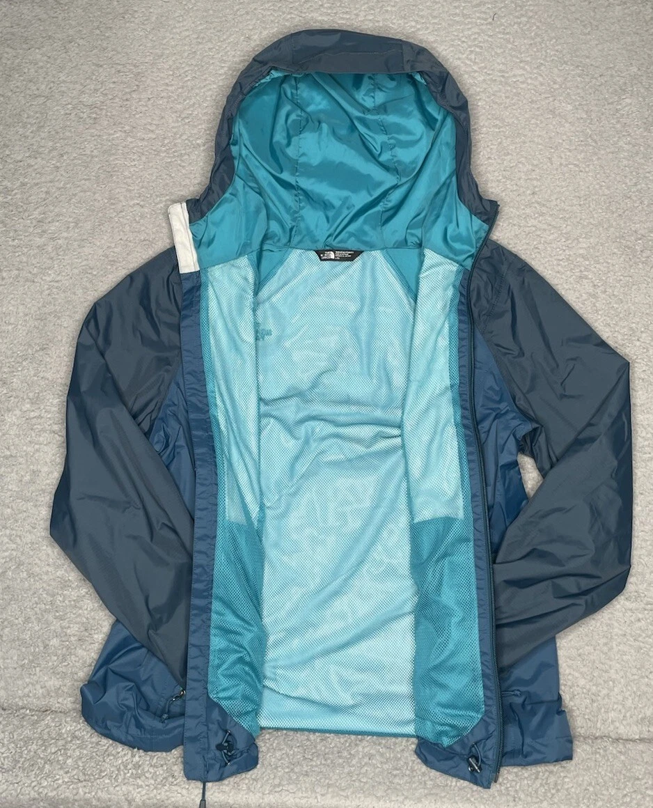 north-face dryvent rain wind hooded full zip jacket