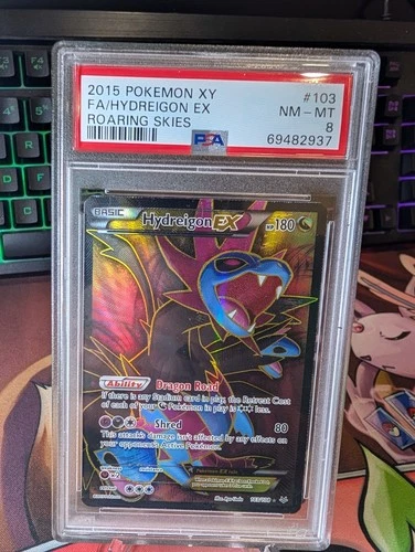 PSA 8 NM-MT 2015 POKEMON XY ROARING SKIES #103 FULL ART HYDREIGON EX