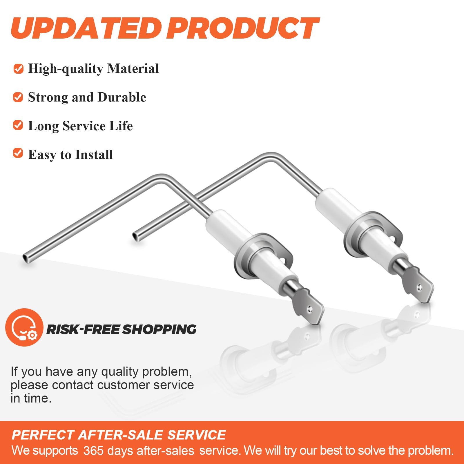 2 Pack SEN01114 SEN0491 Furnace Flame Sensor by Beaquicy - Replacement for Tr...