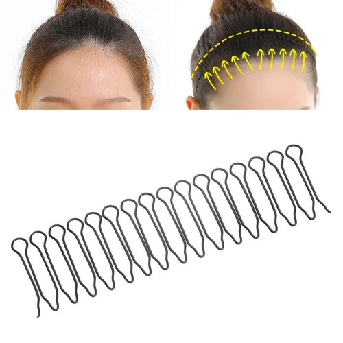 Bridal Wedding Veil Hair Clip Comb Anti Slip Metal Wire 11pcs Set - Picture 1 of 12