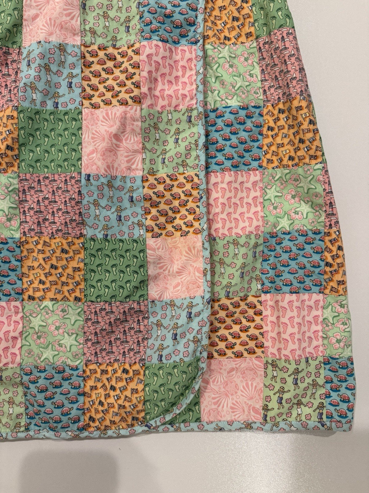 Vineyard Vines Seaside Patchwork Strapless Dress … - image 2