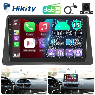 HIKITY Radio DAB+ 9" 8Core Android 15 CarPlay GPS Navi BT per Opel Mokka J13 2012-2016