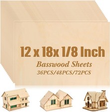 Basswood Sheets Plywood Boards Unfinished Wood for Crafts DIY