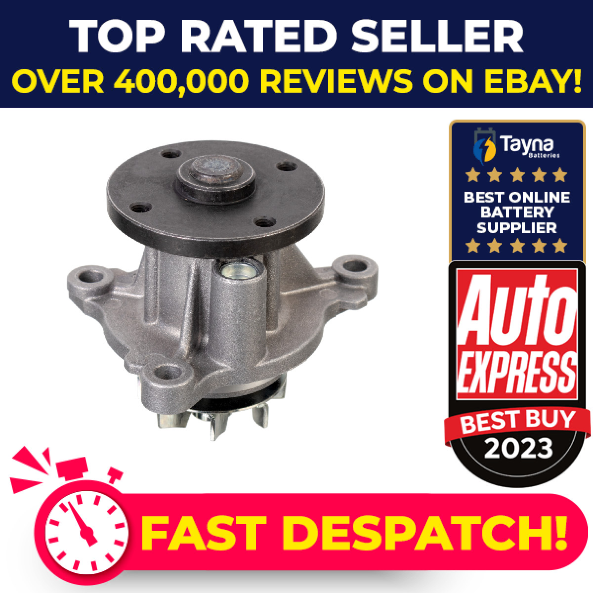 Water Pump fits HYUNDAI H-1 A1 2.5D 01 to 07 D4CB Coolant 2510003800 Febi New