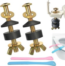 Toilet Seat Screws Replacement Kit, Toilet Seat Bolts Replacement Kit, Metal Toi