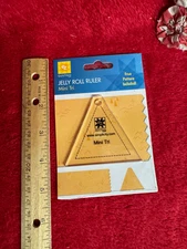 NIP EZ Quilting Jelly Roll Ruler Mini Tri Template with Patterns Triangle