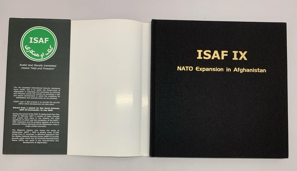 ISAF IX NATO Expansion Afghanistan Book 1X Photography Politics War Warfare RARE - Image 3 of 4