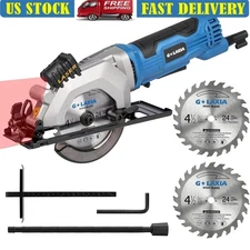 4Amp Mini Circular Saw Powerful Motor Precision Cutting Compact Handheld Tool US