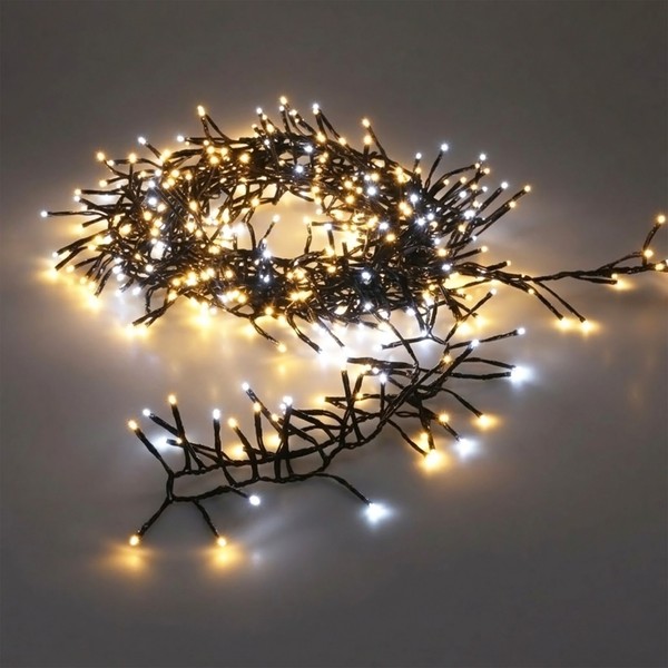 BüSchel Lichterkette Warm Kalt Weiß - 14,5 M / 2016 Led - Deko Beleuchtung AußEn-image