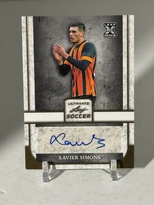 2022 Leaf Ultimate Gold  /12   Xavier Simons #BA-XS2  Auto  SHIPS SAME DAY