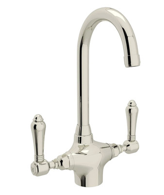 Rohl San Julio A1667LMPN-2 Prep Bar Kitchen Sink Faucet Polished Nickel NEW Box