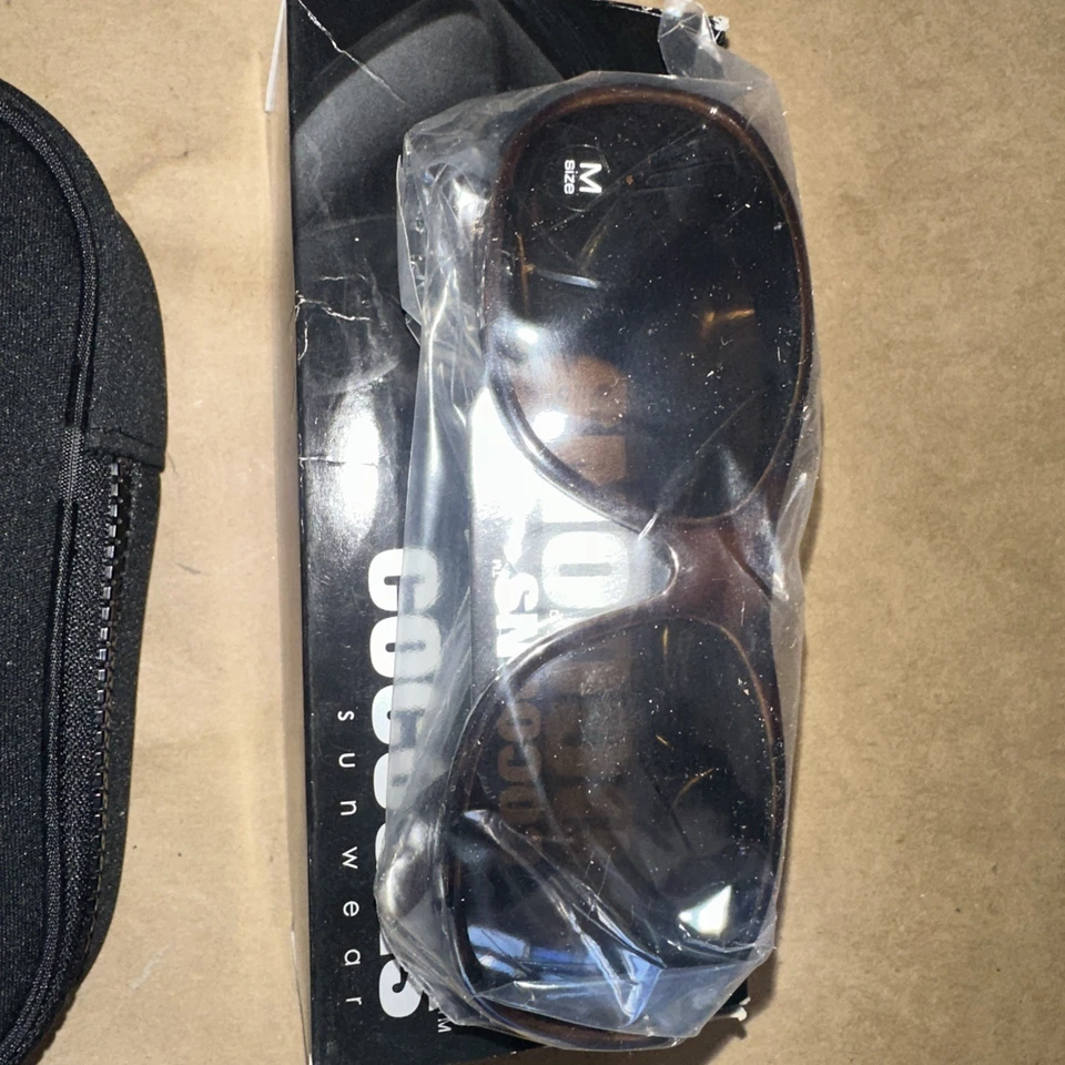 Gafas de sol grandes polarizadas negras/ámbar Cocoons C302A Foto 4 de 4