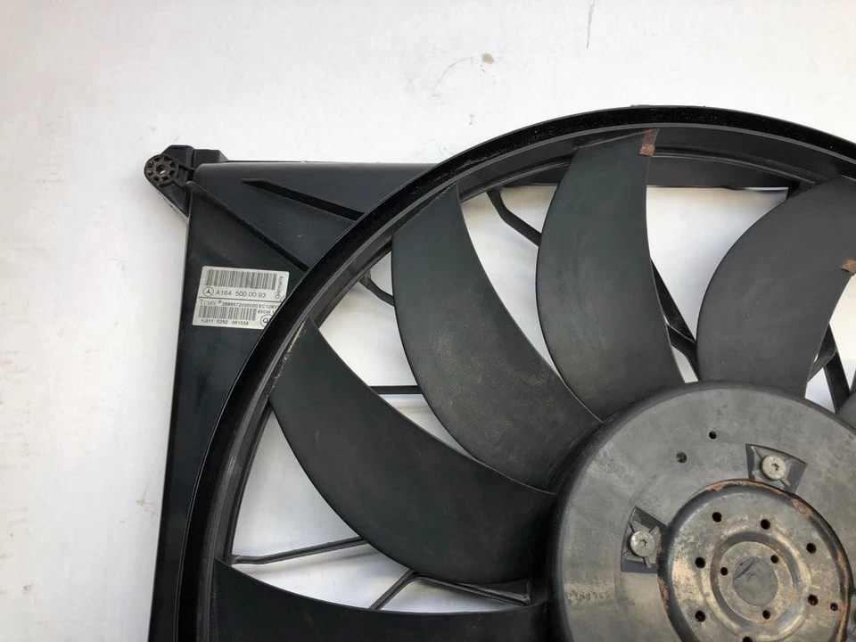 Ventilador de refrigeración eléctrico Mercedes-Benz Clase GL W164 2007-2012 con motor y cubierta Foto 3 de 4