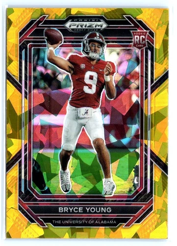2023 Panini Prizm Draft Picks #101 Bryce Young Prizms Gold Ice