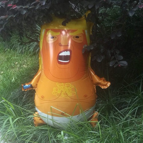 LARGE Trump Baby Blimp Balloon 47.2 Inches AM I a Baby Al Film Inflatable Gift - Picture 8 of 10