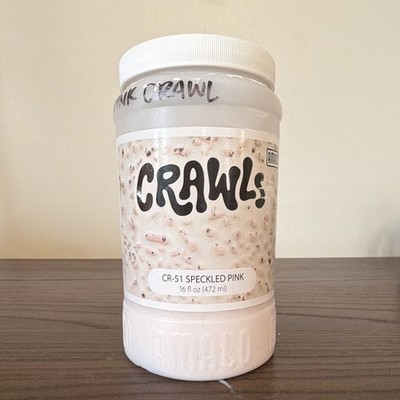 AMACO CR-51 Speckled Pink Crawl Glaze, Cone 5-6, 16 fl oz (Half-Full)