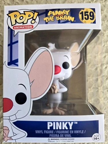 Funko Pop! Animation #159: Pinky and the Brain: Pinky ~ Vaulted ~ w/ PROTECTOR