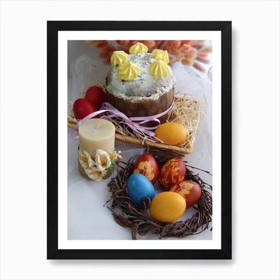 Ostertorte 2 Kunstdruck gerahmt Wandbild Poster Leinwanddruck Bild