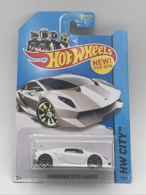 Hot Wheels Lamborghini Sesto Elemento #39 White 2014 HW City HW Speed Team