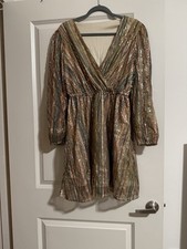 Never Worn Multicolored Sequin Dress for Wedding Or Prom Size Medium