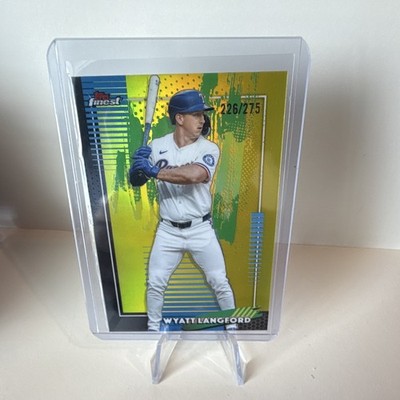 Topps Finest 2025 Wyatt Langford Texas Rangers Major League Performance #67 /275