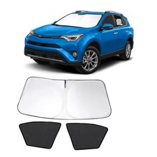 3PCS Car Window Shades Front Windshield Sun Shade 3PC For 2013-2018 Toyota RAV4