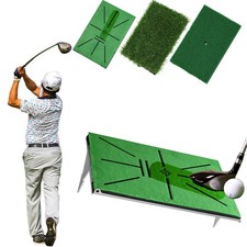 Golf Hitting Mat   Swing Path Feedback with Ground Spikes, 14''x9'' Golf Prac...