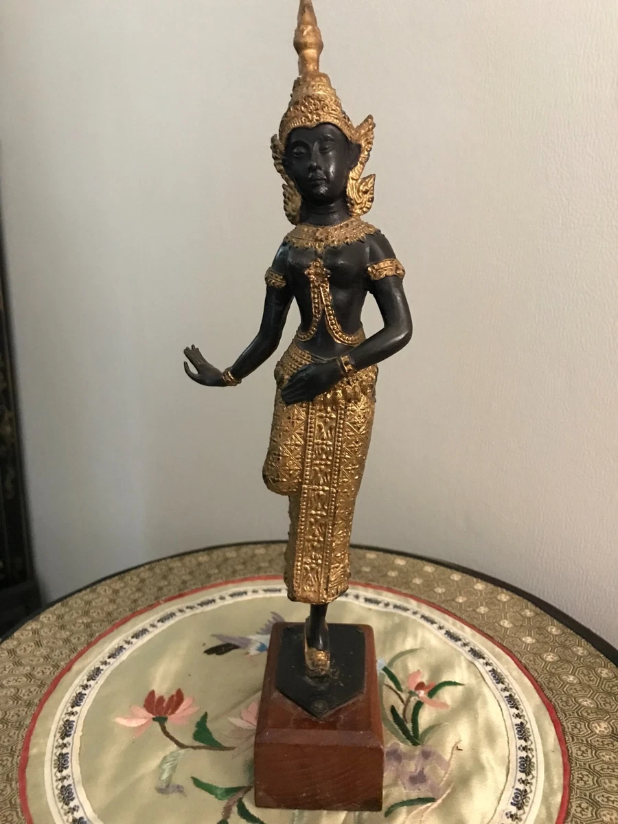 Mini Sculpture Bouddha En Laiton – 2,9 Cm – Artisanat De Collection