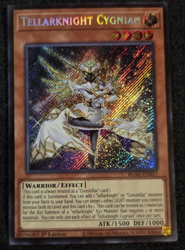 Tellarknight Cygnian - BLGG-EN017 - Secret Rare - Glorious Gallery - NM/M