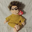 Vintage TY Beanie Babies Kids Specs With Tag, Clothes & Glasses ~ DOB 09/25/1991
