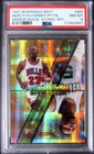 1997 Bowman's Best #MI1 Mirror Image Atomic Refractor Michael Jordan PSA 8 B685