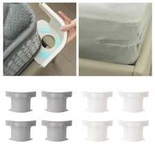 4PCS Lock Sheet Holders Keep Sheets Tight Heavy Duty Straps Fit All Mattresses .