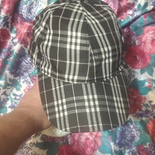 unisex Black White Plaid Snapback Adjustable Casual Dad Theme One Size
