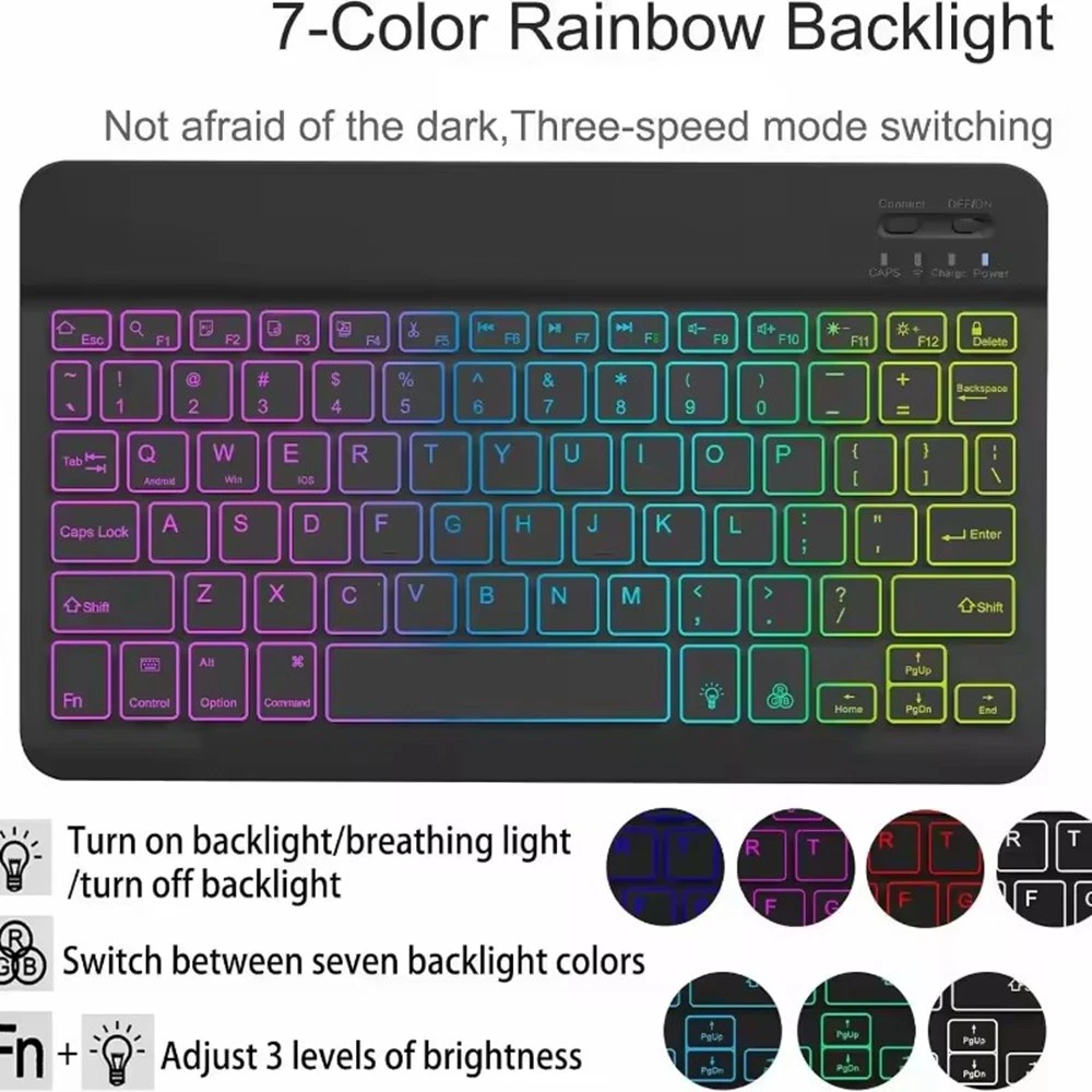 For Lenovo Tab 10.1" 2025 TB311FU TB311XU Tablet Case Backlit Keyboard Mouse AU