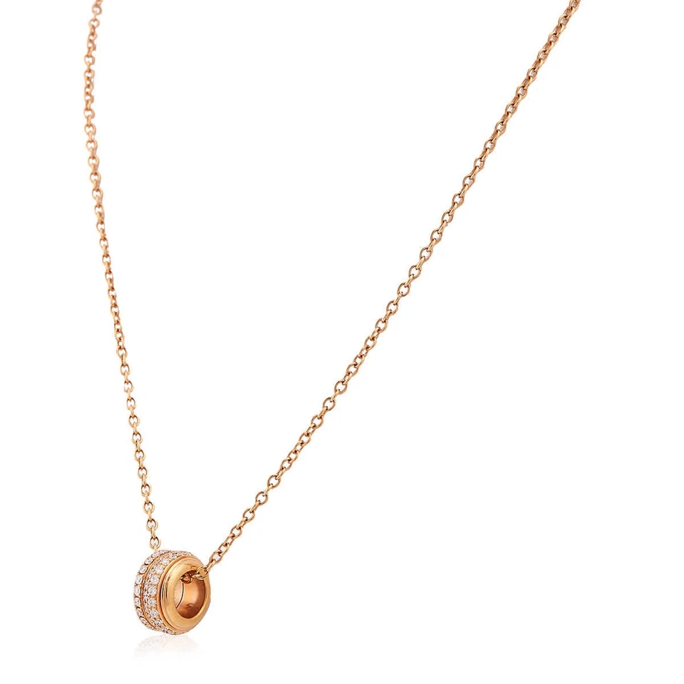 Collar de diamantes Piaget Possession de oro rosa de 18 quilates de 0,60 quilates Foto 2 de 3