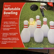 Giant Inflatable Bowling Set by HearthSong Outdoor Game New in Box