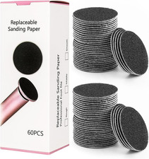 60Pcs Replaceable Sandpaper Refill Discs for Electric Foot File Callus Remover H