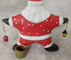 Vintage Bisque Porcelain Star-Shaped Santa Claus Taper Candle Holder Christmas — photo 10