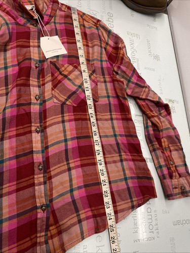 beachlunchlounge Plaid Multicolor Button Up Shirt Women's Size Large, New. - Picture 8 of 8