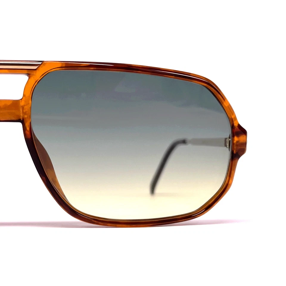 NOS vintage CARRERA 5311 sunglasses - RARE - 80's Austria - Large - Green/Yellow - Immagine 3 di 4