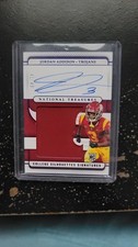 2023 National Treasures College Silhouettes Signatures Blue Jordan Addison