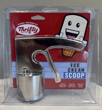 Thrifty Old Time Ice Cream Scoop Scooper Stainless Steel Rite-Aid Holiday