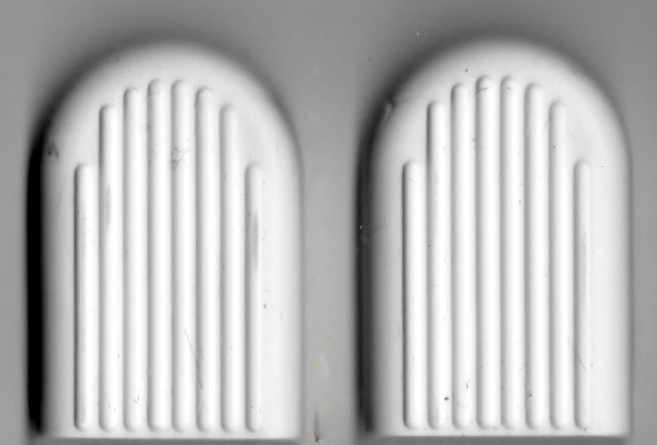 SILVER CROSS DOLLS COACH BUILT PRAM SPARES -OFF WHITE BRAKE PAD RUBBER - OBERON