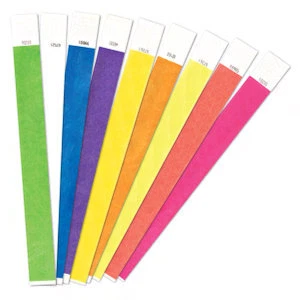 DUPONT 10,000 3/4" TYVEK WRISTBANDS. 16 COLORS TO CHOOSE FROM. ARM BANDS, SECURITY
