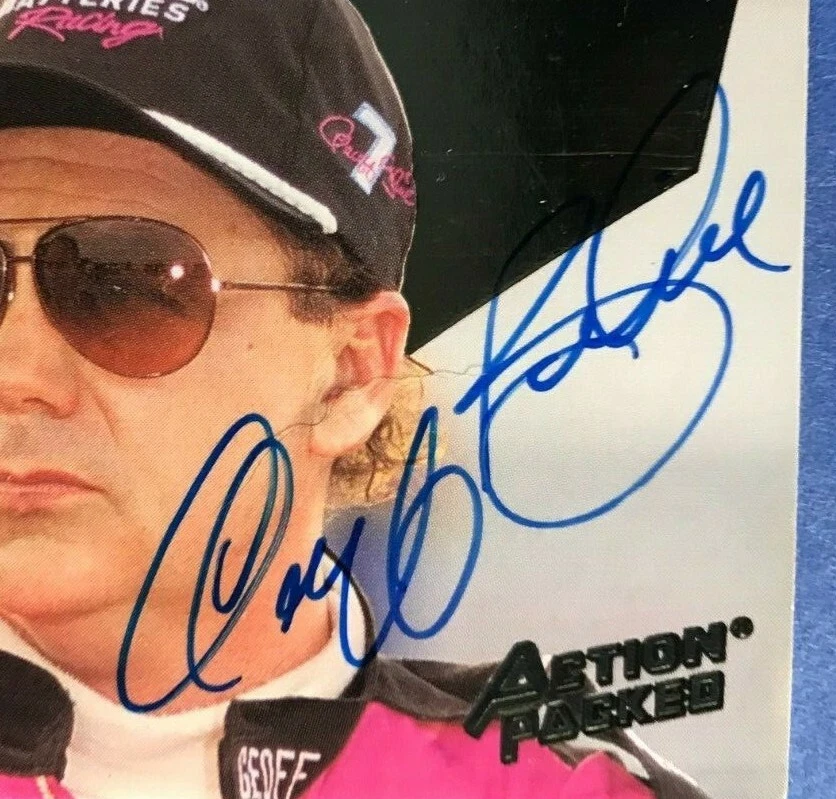 SIGNED GEOFF BODINE 1994 ACTION PACKED CARD AUTOGRAPHED - NASCAR - Image 2 of 3