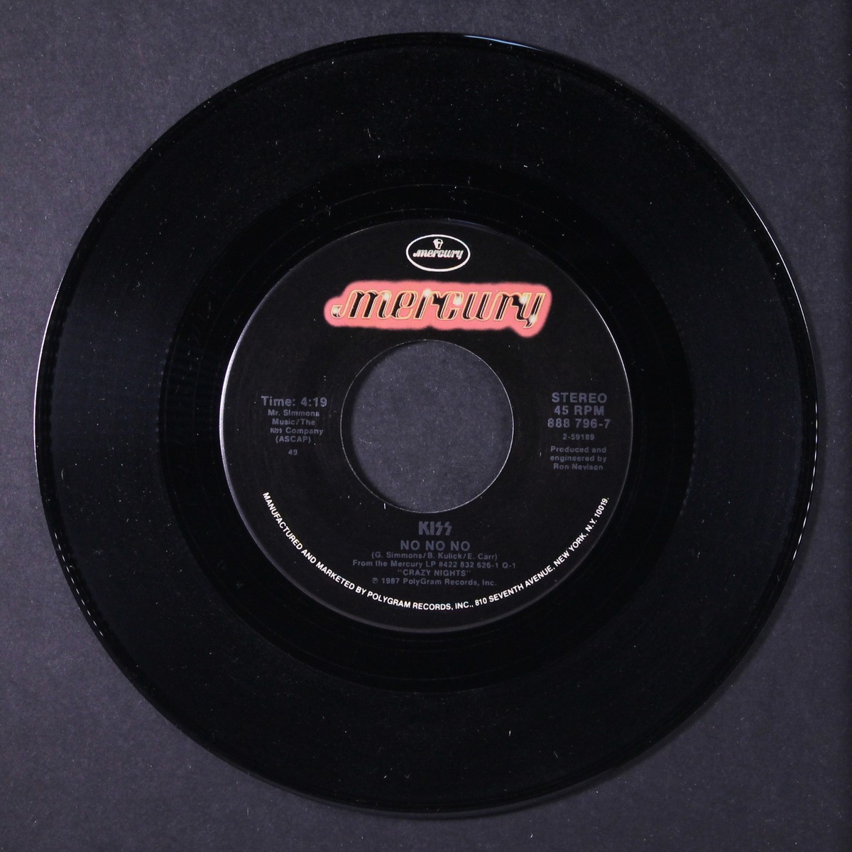 KISS キッス　Crazy Nights レコード Kiss – Crazy Crazy Nights – Vinyl (Silver-injection labels