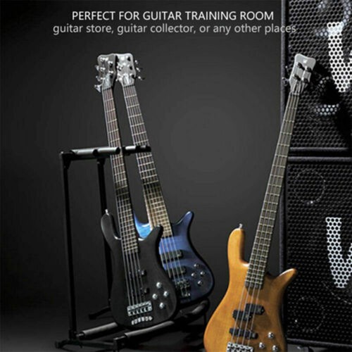 Metal Padded Foam Stylish Guitar Stand Fits 5 Guitars Tidy Storage Display Rack - Picture 7 of 10