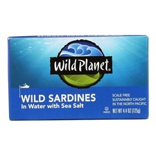 Wild Planet Wild Sardines in Spring Water - case of 12 - 4.375 oz