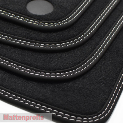 MP velour floor mats double seam for Mercedes C-class coupe C204 from manufacturing year 2011 si