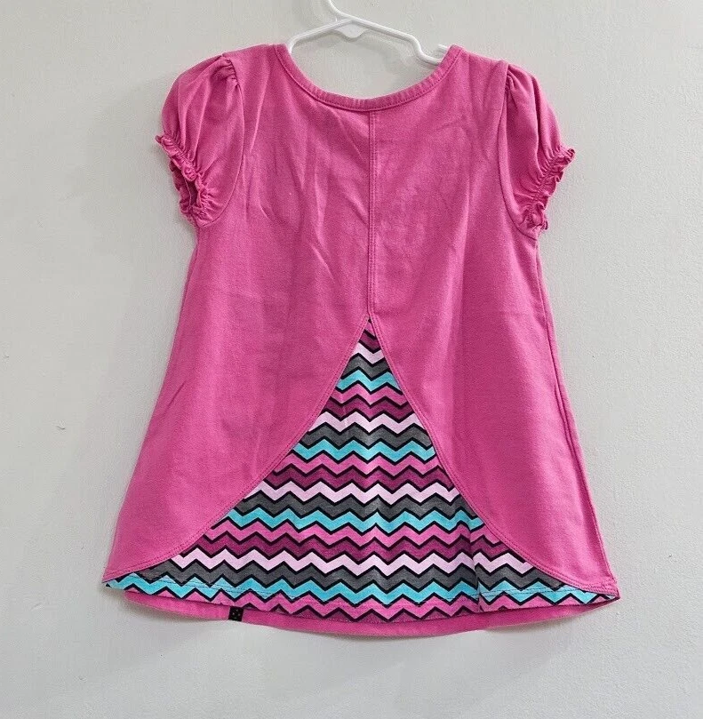 Pantalones Cortos Túnica Rosa Manga Corta 2 Piezas Cuartel General Niños Niñas Futcia Talla 6X Foto 3 de 4